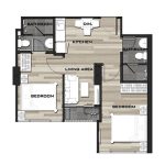 METRO SKY PRACHACHUEN 2 Bedroom Floor plan 2