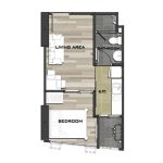 METRO SKY PRACHACHUEN 1 Bedroom Floor plan