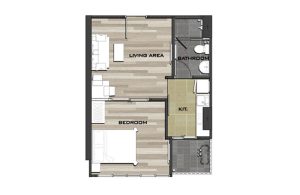 METRO SKY PRACHACHUEN 1 Bedroom Floor plan