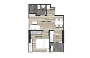METRO SKY PRACHACHUEN 1 Bedroom Floor plan