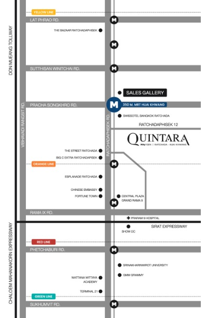 quintara map QUINTARA MHy’GEN RATCHADA – HUAI KHWANG