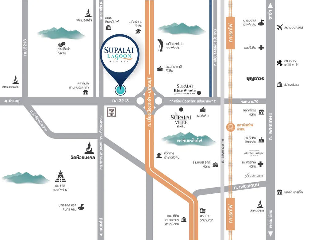 ศุภาลัย ลากูน หัวหิน map
